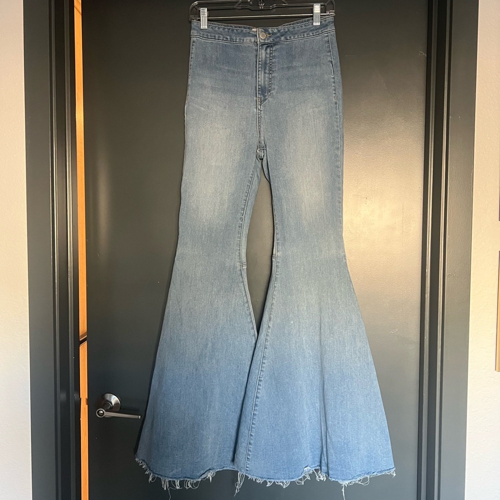 Free People Just Float On Flare Bell Bottom Jeans